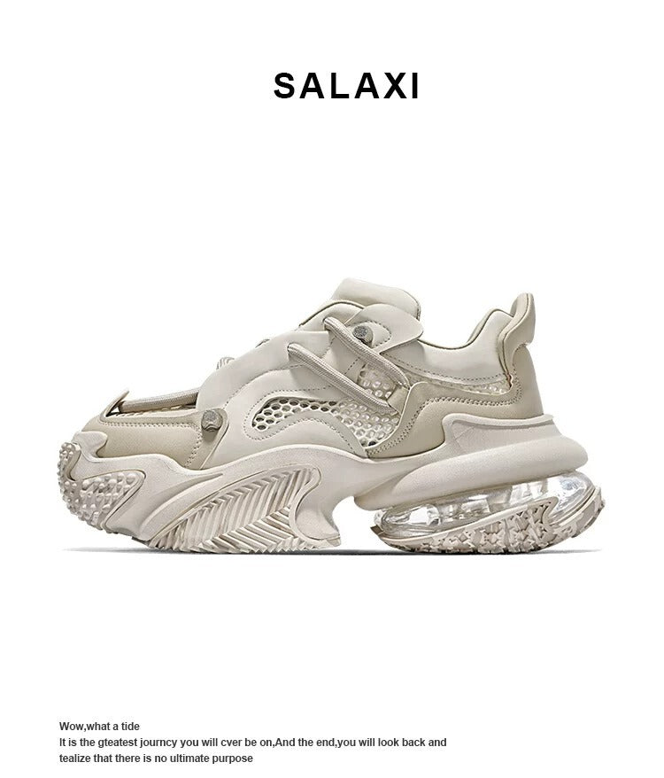 SALAXI Chunky Sneakers — Air Cushion Dad Shoes with Tech-Infused Sole (A)