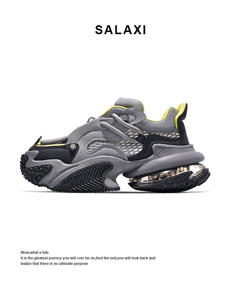 SALAXI Chunky Sneakers — Air Cushion Dad Shoes with Tech-Infused Sole (A)